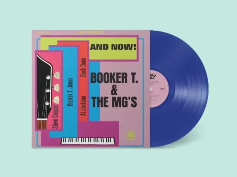 Booker T & The MGs “And Now” dark blue vinyl record album.