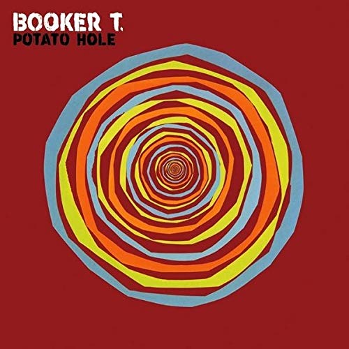 Booker T. Jones “Potato Hole” CD cover: spiraling colorful geometric design.