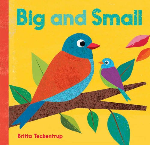 Book cover: large orange bird with a small purple bird on a branch.