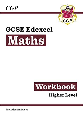 White GCSE Maths Edexcel workbook cover with red and maroon text.