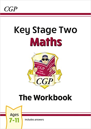 KS2 Maths workbook cover with illustrated book and age range 7-11.