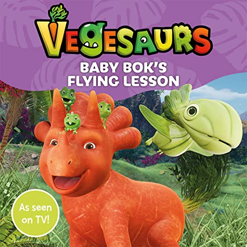 Book cover featuring a carrot-like dinosaur with three small green creatures on its head.