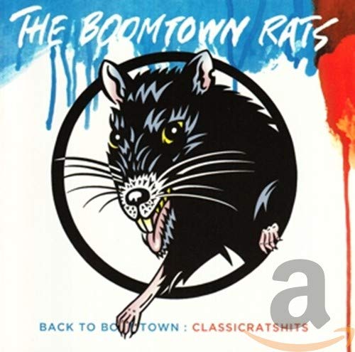 CD cover for The Boomtown Rats’ “Back To Boomtown” featuring a rat illustration.