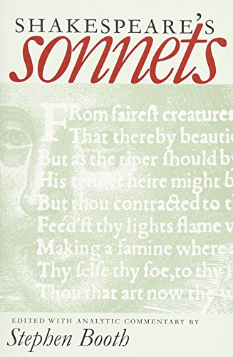 Book cover: "Shakespeare's Sonnets" with green text over a pale portrait.