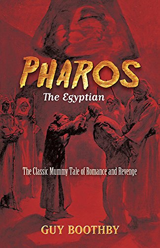Red book cover with illustration of ancient Egyptians and the title "Pharos.