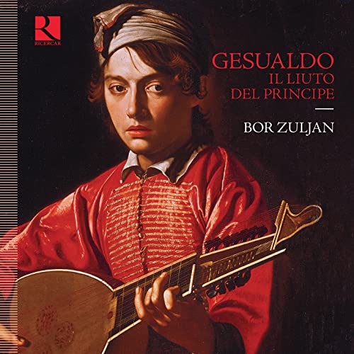 CD cover featuring a young man with a lute, titled "Gesualdo.