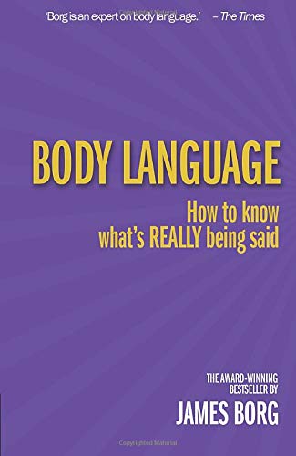 Book cover for Body Language by James Borg with purple background and yellow text.