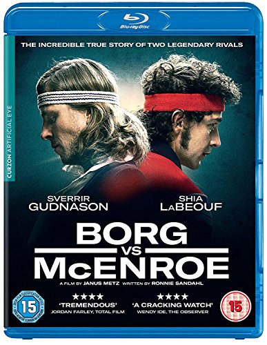 "Blu-ray case with 'Borg Vs McEnroe' cover featuring two men facing opposite directions."