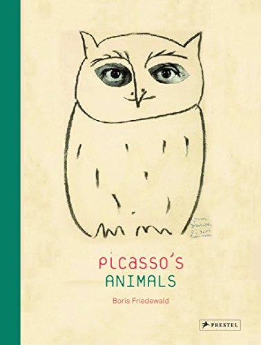 Book cover featuring a line-drawn owl and the title "Picasso's Animals".