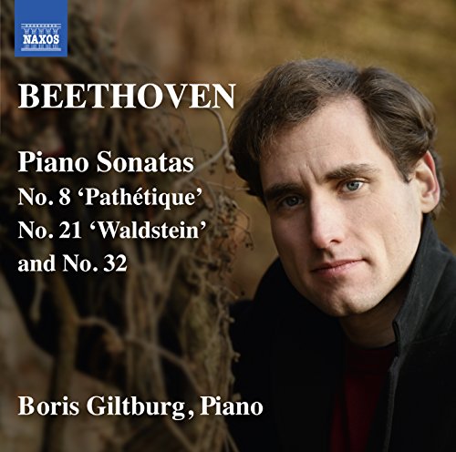 CD cover featuring pianist Boris Giltburg and text “Beethoven Piano Sonatas”.