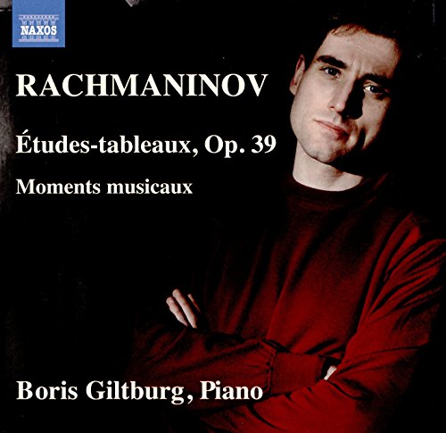 CD cover featuring pianist Boris Giltburg and text “Rachmaninov: Études-tableaux.”