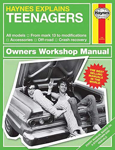 Book cover: "Haynes Explains Teenagers" with image of teens in a car.