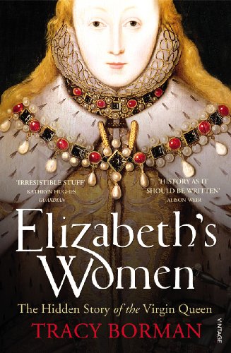 Book cover featuring a portrait of Queen Elizabeth I with ornate jewelry.