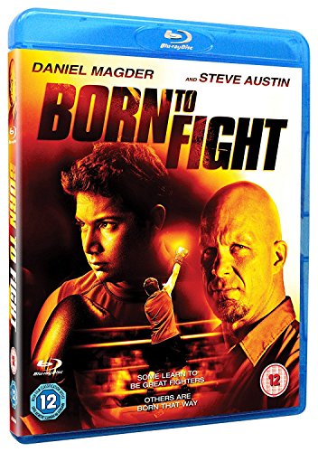 Born To Fight" Blu-ray cover featuring two men and boxing gloves.