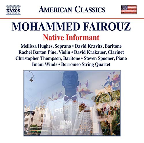CD cover for "Native Informant" by Mohammed Fairouz, featuring a blurred portrait.