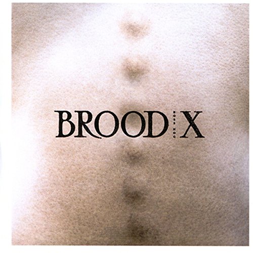 CD cover for Boss Hog’s “Brood X” with text and insect shapes.