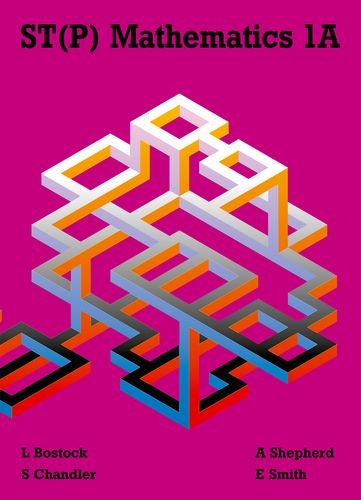 Book cover: "ST(P) Mathematics 1A" with abstract geometric design.