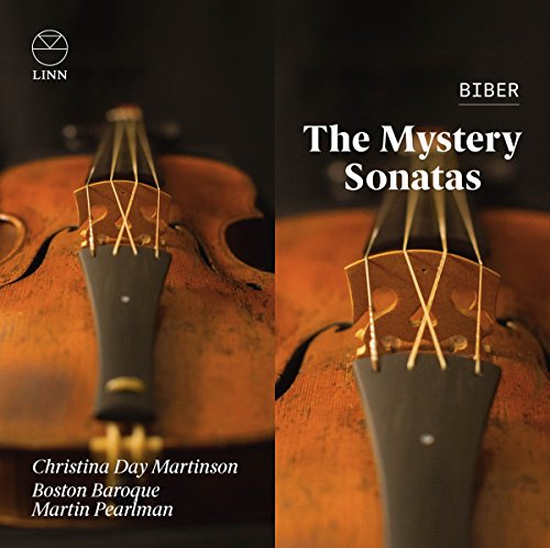 The image is a CD cover featuring a violin with a black background. Alt text: "CD cover with violin and white text on black background."