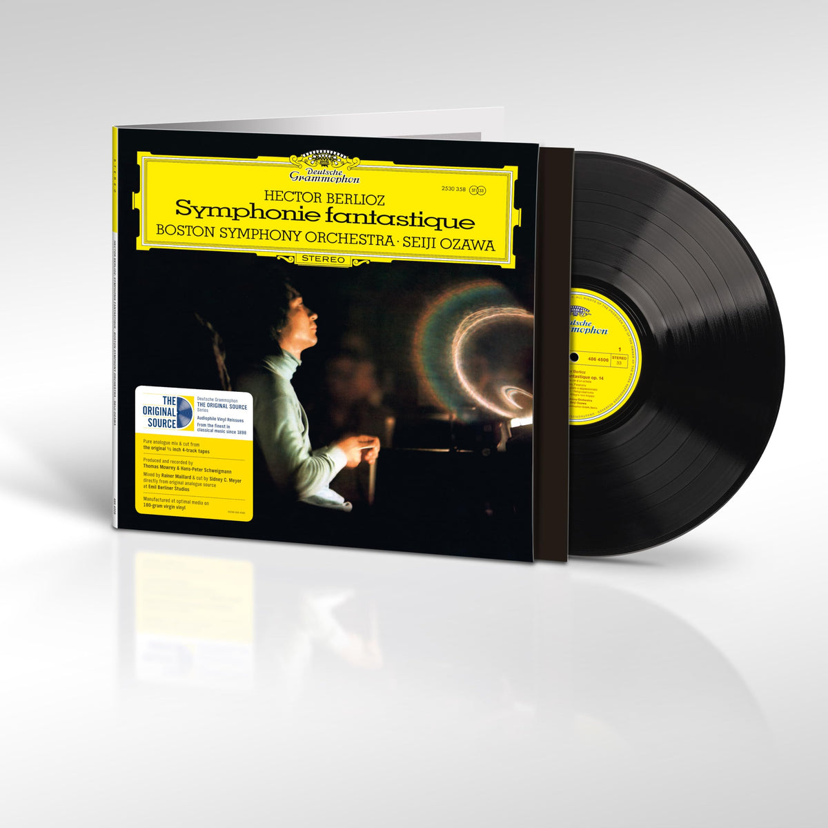 Vinyl record of Berlioz’s *Symphonie fantastique* with Boston Symphony Orchestra.