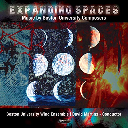 CD cover for “Expanding Spaces” by Boston University Wind Ensemble.