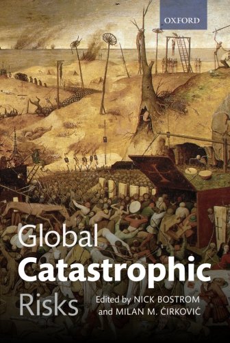 Book cover: “Global Catastrophic Risks” with a chaotic, historical painting.