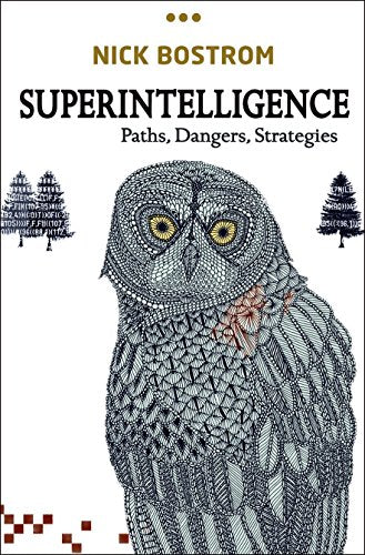 Book cover featuring a patterned owl illustration, text title, and two small tree silhouettes.