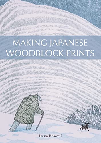 Book with woodblock prints and Japanese art techniques on its cover and pages inside.