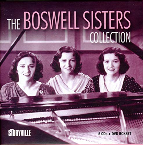 Vintage photo of three women, The Boswell Sisters, with a piano.