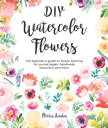 Book cover with watercolor floral illustrations and handwritten title.