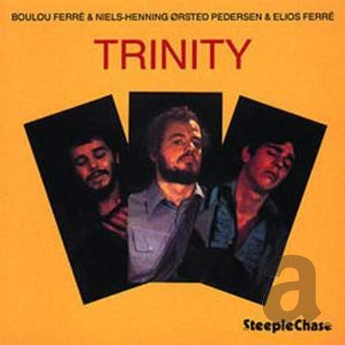 CD cover with three portraits of men and the title "Trinity".
