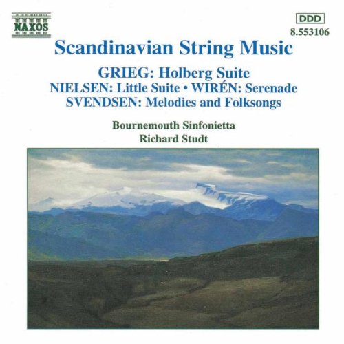 CD cover: “Scandinavian String Music” with a landscape painting.