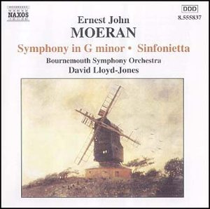 CD cover: Windmill painting, text reading "Moeran: Symphony in G minor / Sinfonietta".