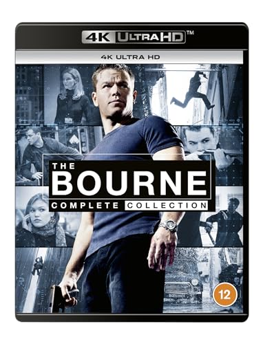 The Bourne Complete Collection 4K Ultra HD Blu-ray cover featuring Matt Damon.