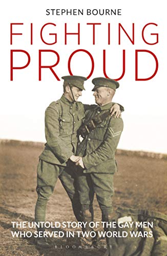 Book cover: Two soldiers embrace, titled "Fighting Proud.
