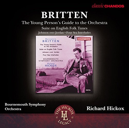 CD cover: Britten’s “Young Person’s Guide to the Orchestra” with portrait.