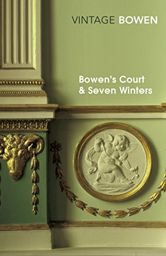 Book cover: "Bowen's Court & Seven Winters" with neoclassical details.