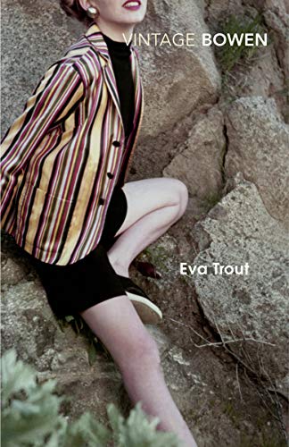 Book cover: woman in striped blazer sitting on rocks.
