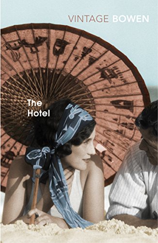 Book cover: woman with headscarf under patterned parasol on beach.