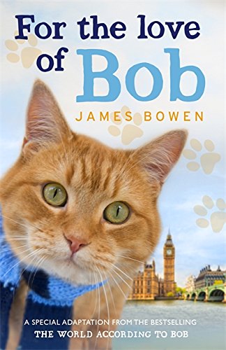 Book cover featuring a ginger cat wearing a blue scarf with London background.