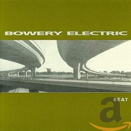 CD cover for Bowery Electric’s “Beat” album, featuring highway overpass.