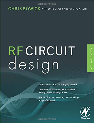 Book cover: "RF Circuit Design," second edition, teal and gray design.