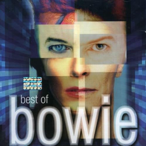 David Bowie's "Best Of Bowie" CD cover with fragmented portrait.