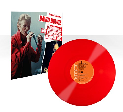 David Bowie and Christiane F. soundtrack vinyl record and cover art.
