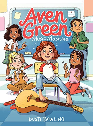 Book cover: diverse kids with musical instruments in a classroom.