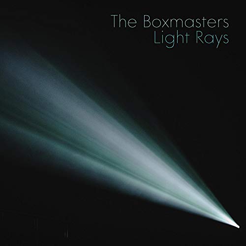 "Album cover with a white light beam on a black background, titled 'Light Rays'."