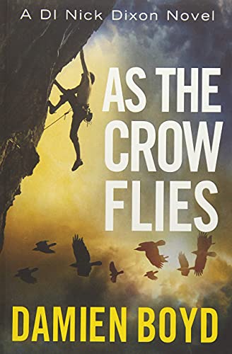 Book cover showing a rock climber on a cliff with crows flying below.