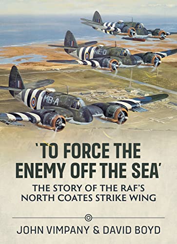 Book cover depicting four WWII RAF Beaufighter aircraft in flight.