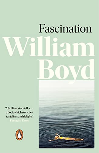 Book cover: "Fascination" by William Boyd, with image of person floating in water.