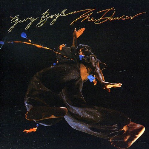 A dancer in black clothing leaps against a dark, starry background.