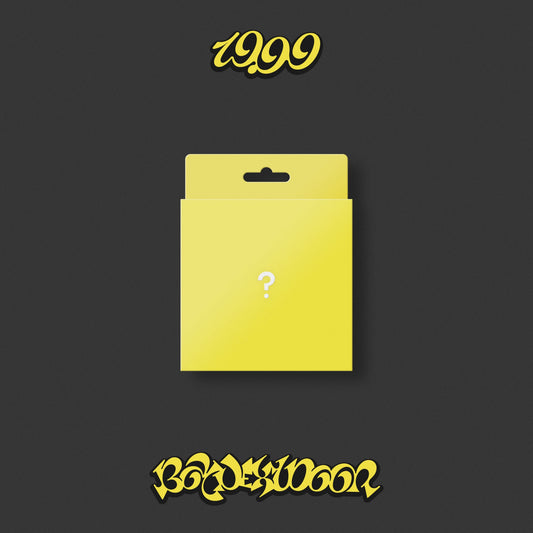 Yellow CD case with a question mark on a dark background.